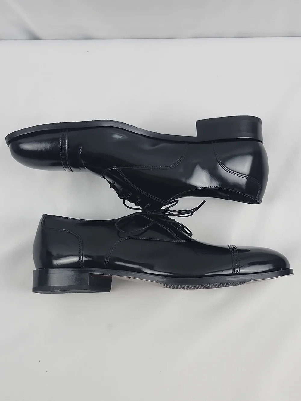 Florsheim Lexington Cap Toe Oxford Shoes Black Mens 12 D (Medium Width)